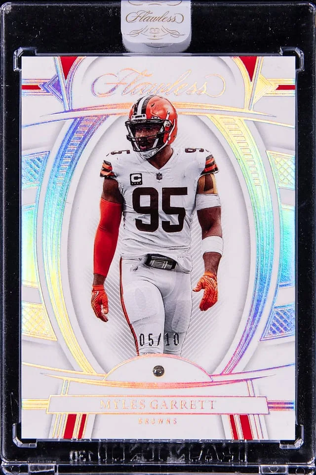 2022 Panini Flawless Myles Garrett Diamond Relics #15 card image