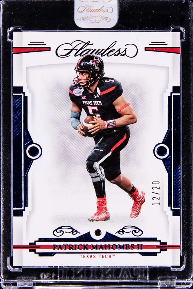 2022 Panini Flawless Patrick Mahomes II Collegiate #72 card image