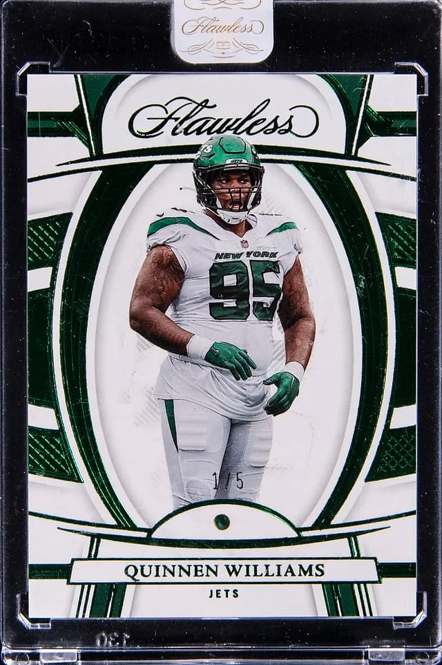 2022 Panini Flawless Quinnen Williams Emerald #53 card image