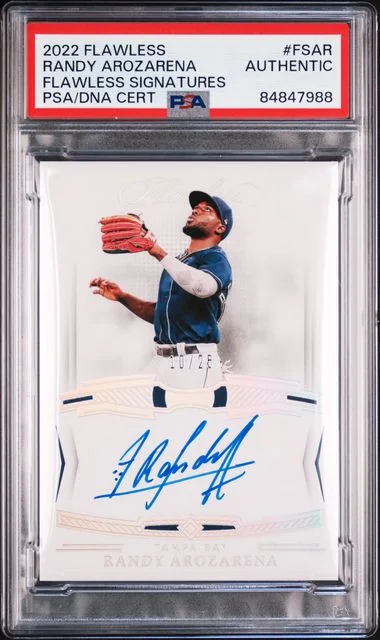 2022 Panini Flawless Randy Arozarena Flawless Signatures #FSAR card image