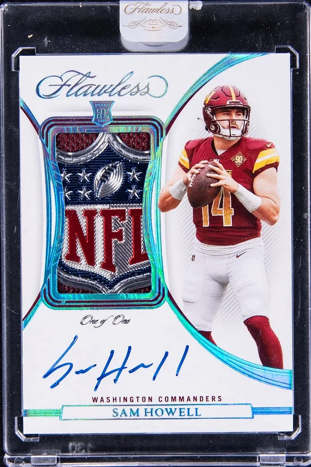 2022 Panini Flawless Sam Howell Patch Autograph (RPA) Platinum #RPA-SH card image