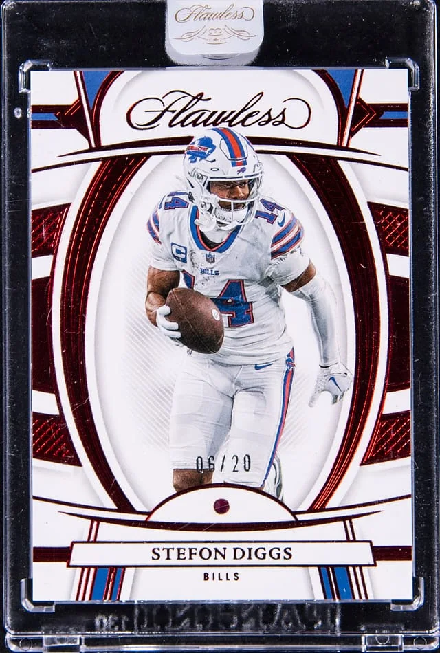 2022 Panini Flawless Stefon Diggs Base Gems Ruby #6 card image