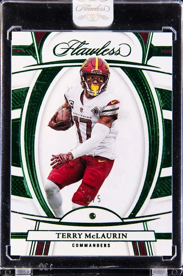 2022 Panini Flawless Terry McLaurin Emerald #70 card image