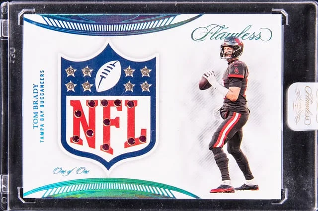 2022 Panini Flawless Tom Brady NFL Shield Gems #NGS-TB card image