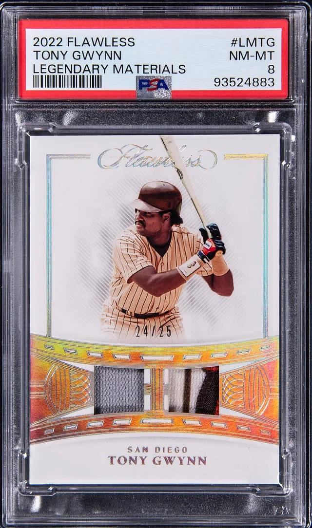 2022 Panini Flawless Tony Gwynn Legendary Materials #LM-TG card image