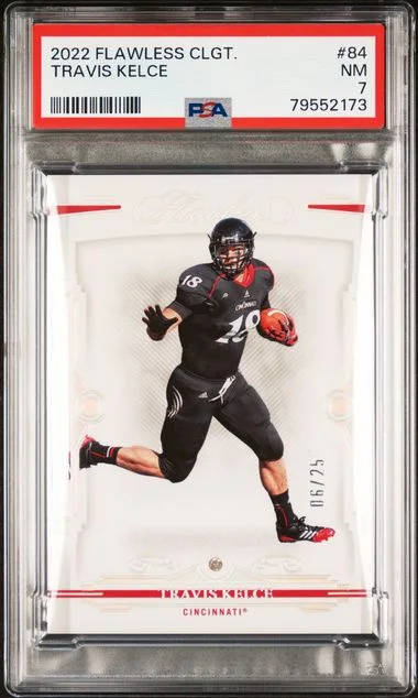 2022 Panini Flawless Travis Kelce Collegiate #84 card image