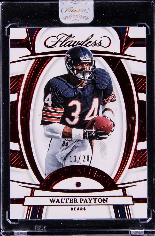 2022 Panini Flawless Walter Payton Ruby #85 card image