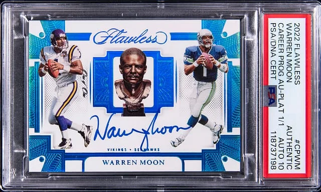 2022 Panini Flawless Warren Moon Career Progress #CP-WM card image