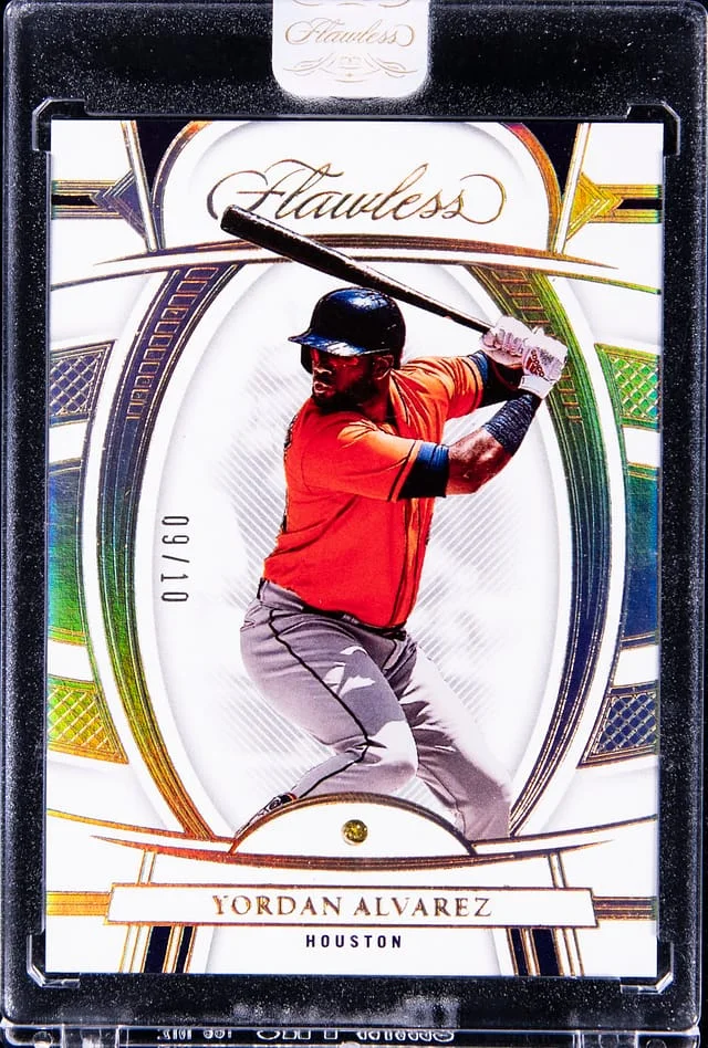 2022 Panini Flawless Yordan Alvarez Diamond Relic - Panini Encased #10 card image