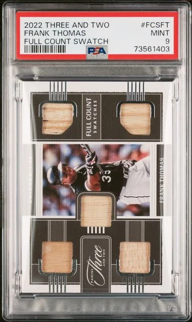 2022 Panini Frank Thomas Three and Two Full Count Swatches #FCS-FT card image