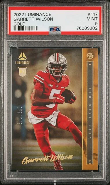 2022 Panini Garrett Wilson Luminance Gold #117 card image