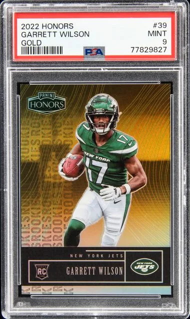 2022 Panini Garrett Wilson Honors Gold #39 card image