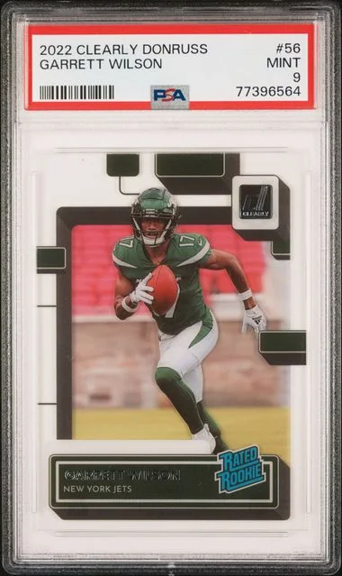 2022 Panini Garrett Wilson Clearly Donruss #56 card image