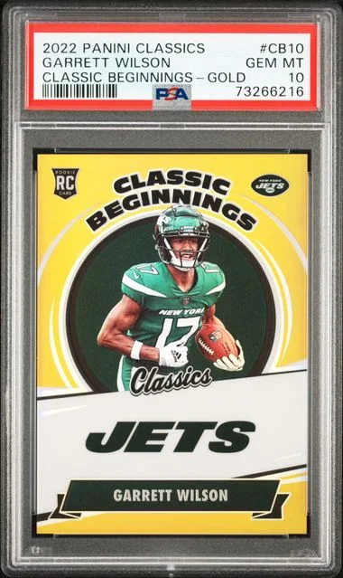 2022 Panini Garrett Wilson Classics Classic Beginnings Gold #Cb10 card image