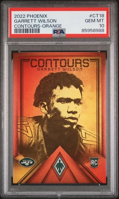 2022 Panini Garrett Wilson Phoenix Contours Orange #CT18 card image