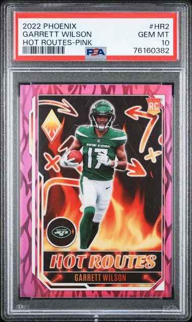 2022 Panini Garrett Wilson Phoenix Hot Routes #HR2 card image