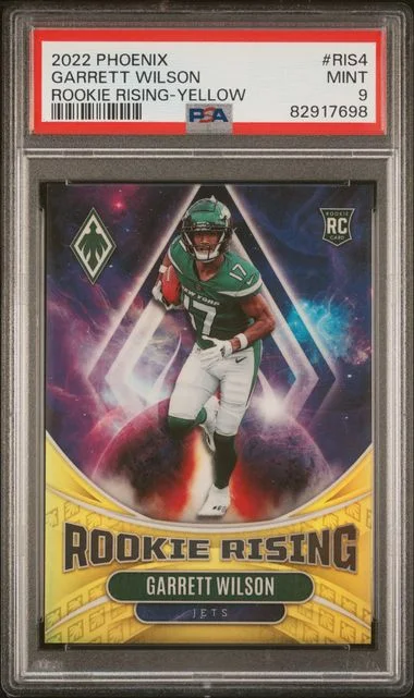 2022 Panini Garrett Wilson Phoenix Rising Yellow #RIS4 card image
