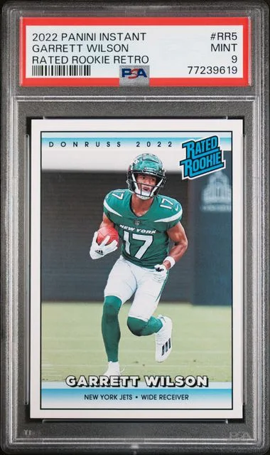 2022 Panini Garrett Wilson Instant Rated Retro #RR5 card image