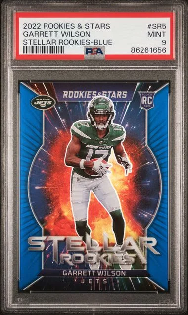 2022 Panini Garrett Wilson Rookies & Stars Stellar Rookies Blue #SR5 card image