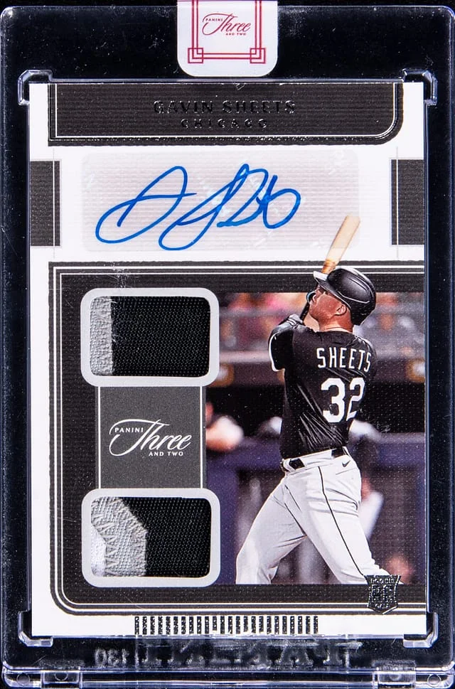 2022 Panini Gavin Sheets Three and Two Dual Jersey Autographs #RDJA-GS card image