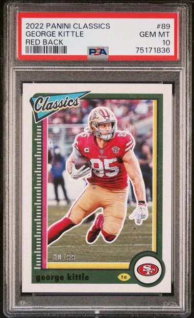 2022 Panini George Kittle Classics Red Back #89 card image