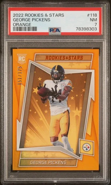2022 Panini George Pickens Rookies & Stars Orange #118 card image