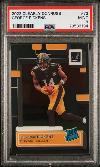 2022 Panini George Pickens Clearly Donruss #73 card image