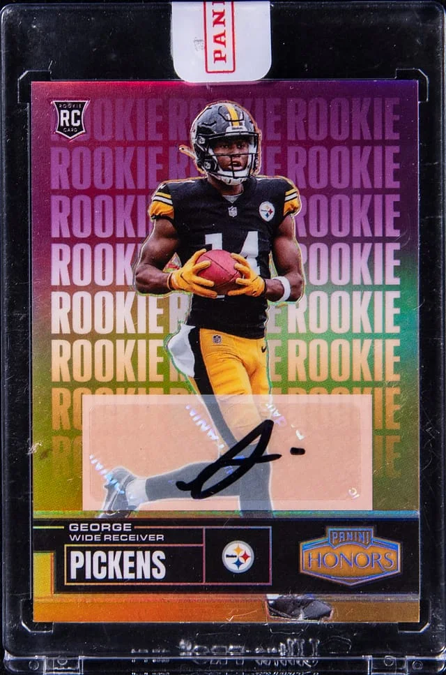 2022 Panini George Pickens Honors Autographs #78 card image