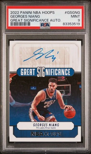 2022 Panini Georges Niang NBA Hoops Great Significance Autographs #GSGNG card image