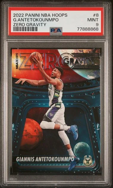 2022 Panini Giannis Antetokounmpo NBA Hoops Zero Gravity #8 card image