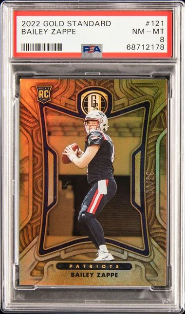 2022 Panini Gold Standard Bailey Zappe #121 card image