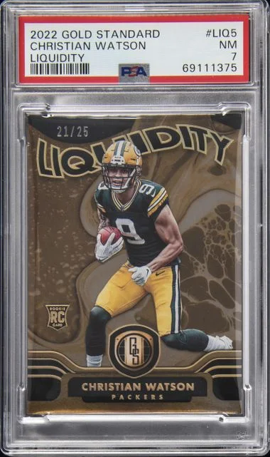 2022 Panini Gold Standard Christian Watson Liquidity #LIQ-5 card image