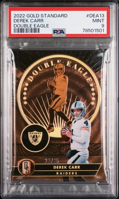 2022 Panini Gold Standard Derek Carr Double Eagle #Dea13 card image