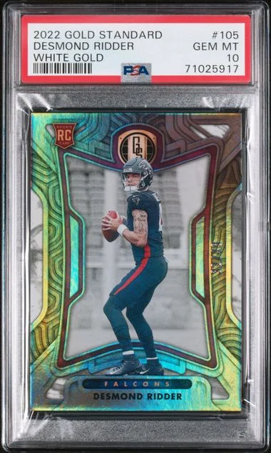 2022 Panini Gold Standard Desmond Ridder White Gold #105 card image