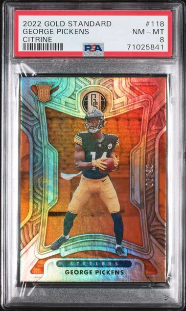 2022 Panini Gold Standard George Pickens Citrine #118 card image