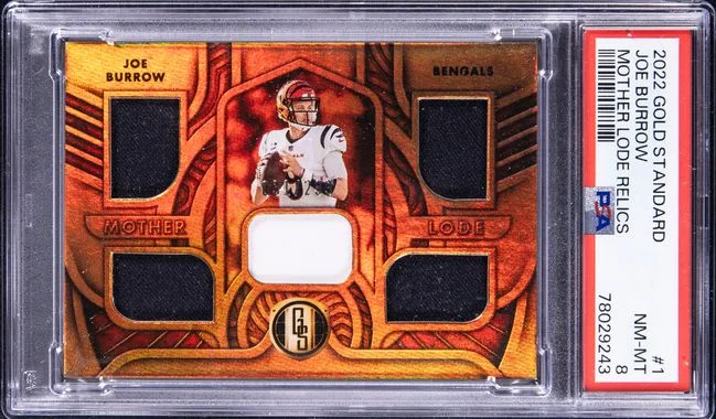 2022 Panini Gold Standard Joe Burrow Mother Lode Relics #1 card image