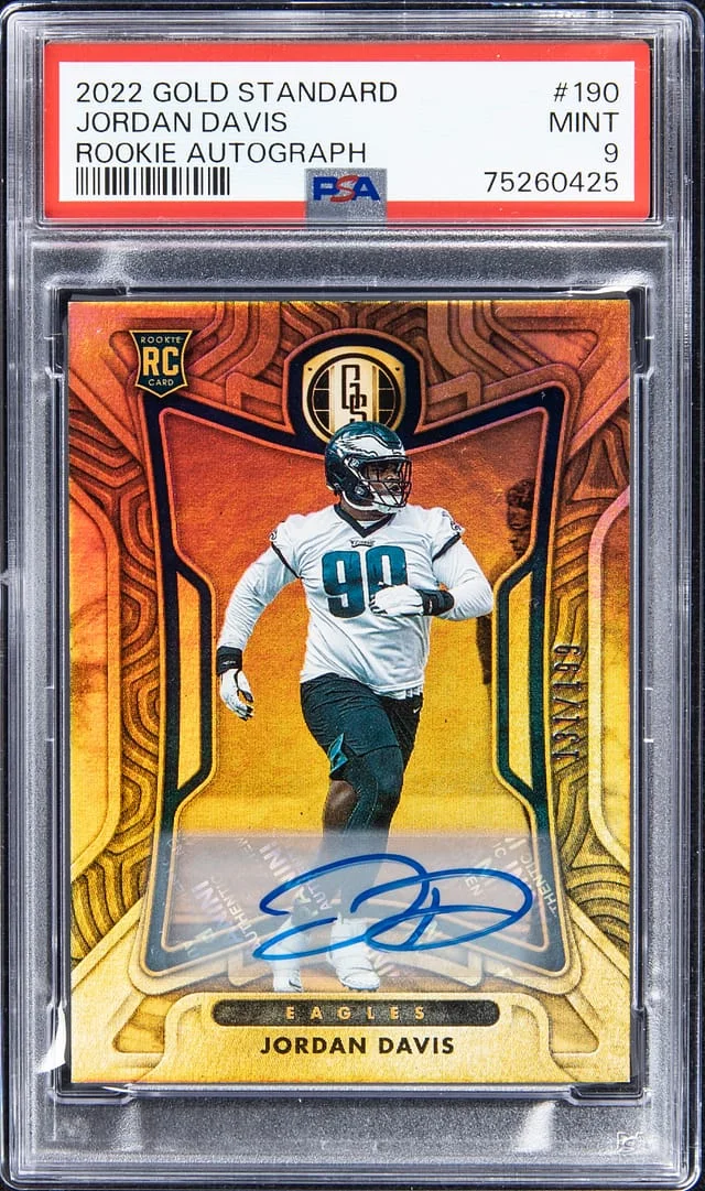 2022 Panini Gold Standard Jordan Davis Autograph #190 card image
