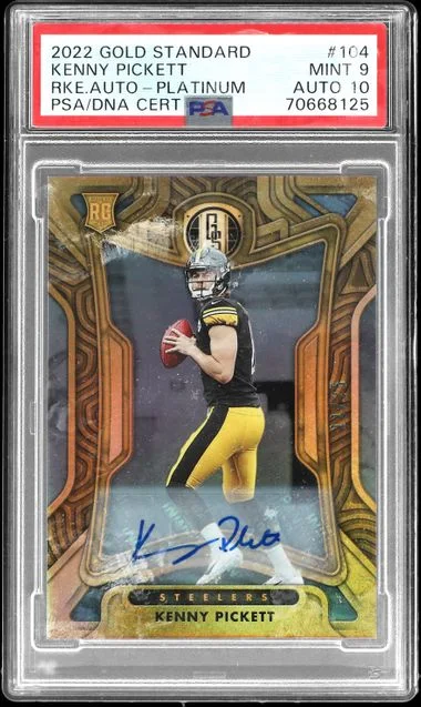 2022 Panini Gold Standard Kenny Pickett Autograph-Platinum #104 card image