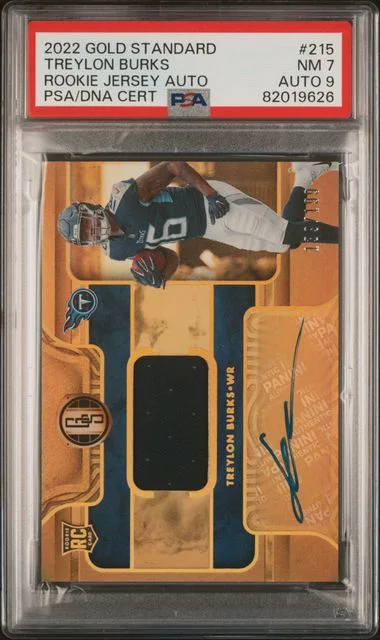 2022 Panini Gold Standard Treylon Burks Jersey Autograph #215 card image