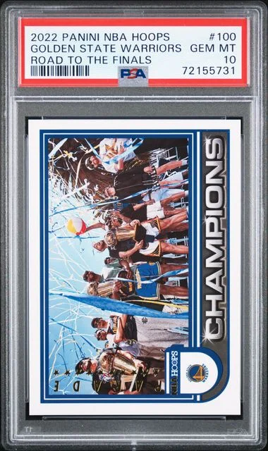 2022 Panini Golden State Warriors NBA Hoops Road To The Finals #100 card image