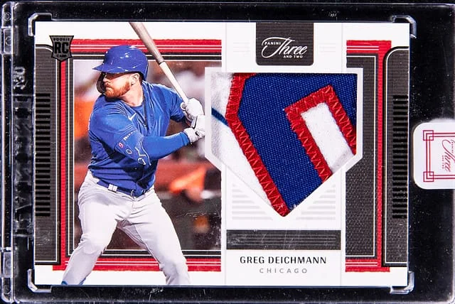 2022 Panini Greg Deichmann Patch - Panini Encased Three and Two Jerseys Black #RJ-GD card image