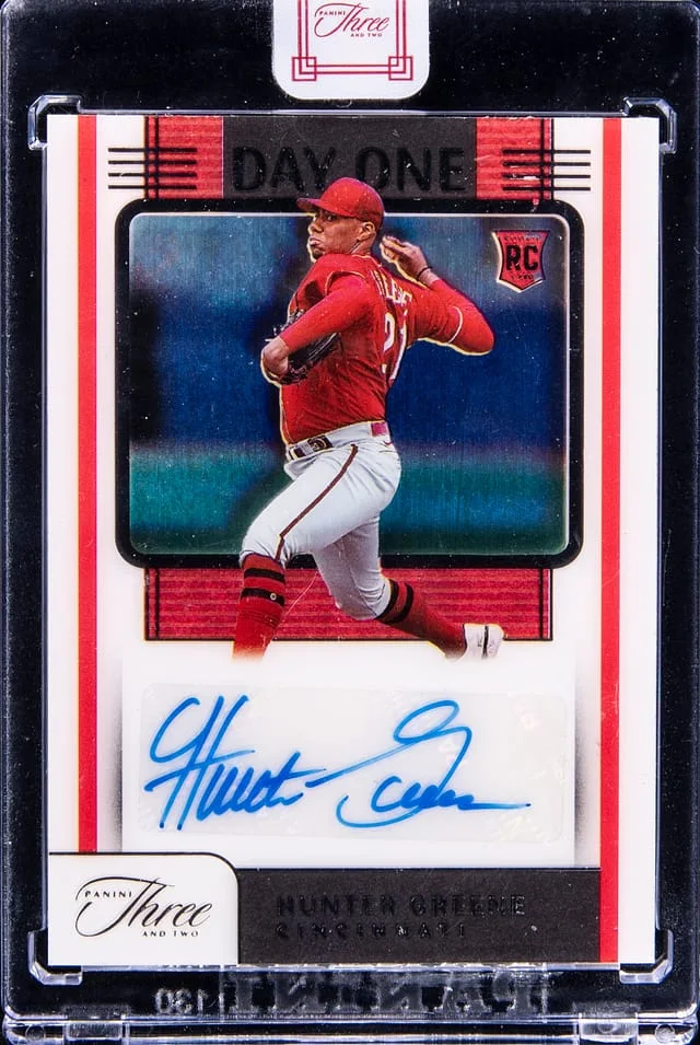 2022 Panini Hunter Greene Three and Two Day One Autographs #DOA-HG card image