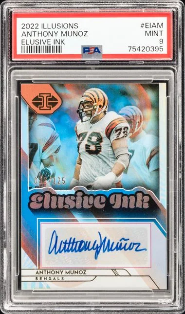 2022 Panini Illusions Anthony Munoz Elusive Ink #EI-AM card image