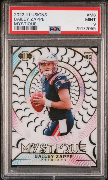 2022 Panini Illusions Bailey Zappe Mystique #M6 card image