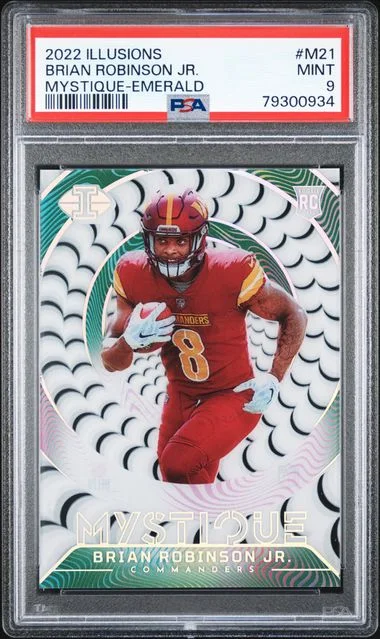 2022 Panini Illusions Brian Robinson Jr. Mystique Emerald #M21 card image