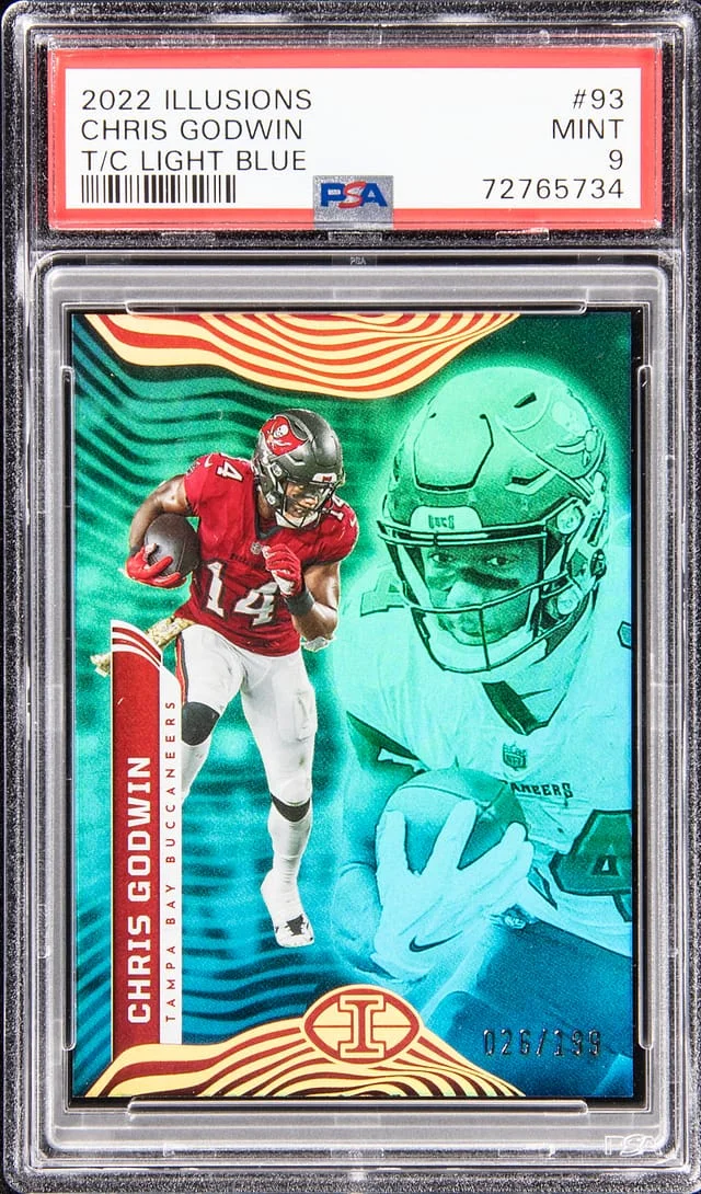 2022 Panini Illusions Chris Godwin Trophy Collection Light Blue #93 card image