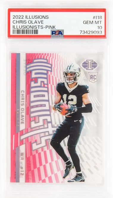 2022 Panini Illusions Chris Olave Illusionists Pink #I18 card image