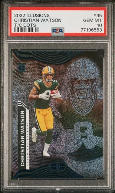 2022 Panini Illusions Christian Watson #35 card image
