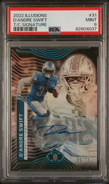 2022 Panini Illusions D'Andre Swift Trophy Collection-Signature #31 card image