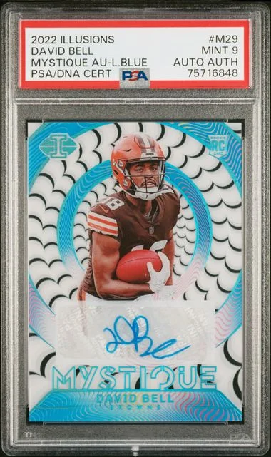 2022 Panini Illusions David Bell Mystique Autographs Light Blue #M-29 card image